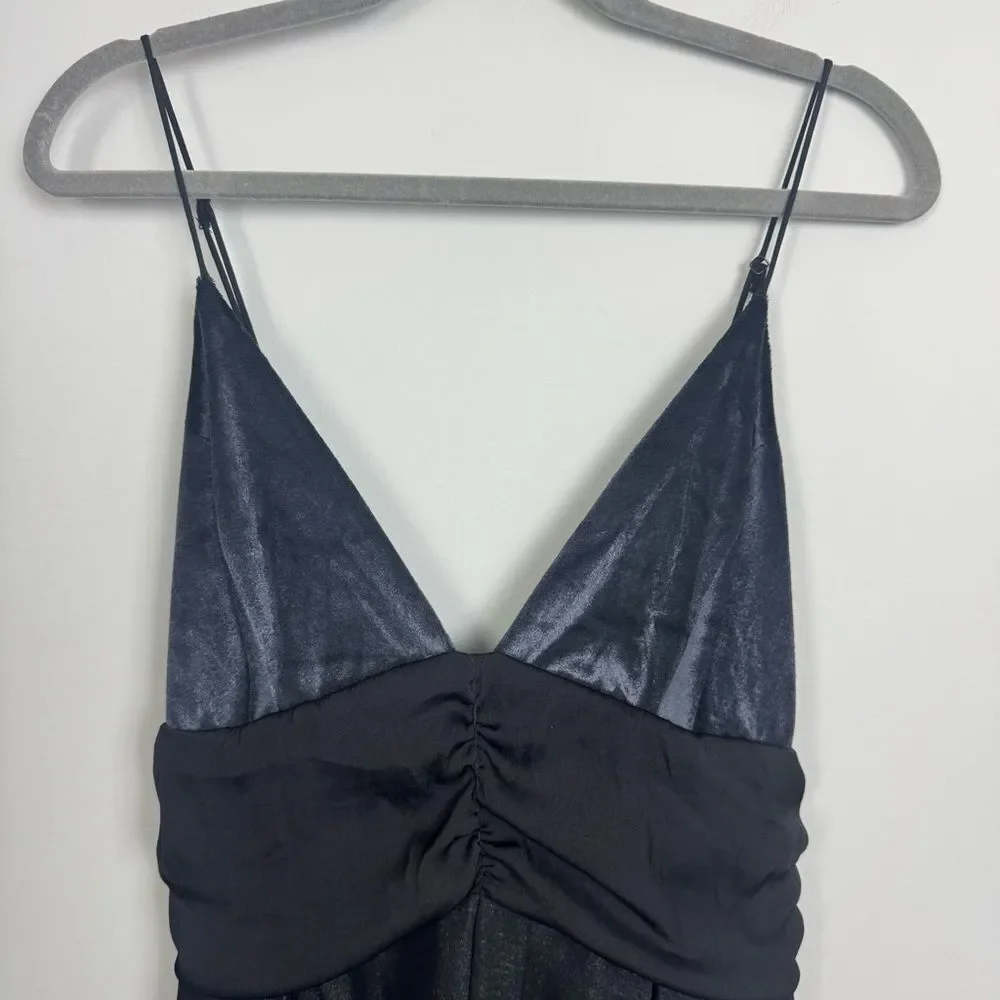 FREE PEOPLE | Skylie Saylor Romper Shorts with Velvet Top Women’s Size 10